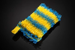 Банна мочалка Maison Бриз Band жовто-блакитна Банна мочалка Maison Бриз Band жовто-блакитна