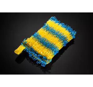 Банна мочалка Maison Бриз Band жовто-блакитна Банна мочалка Maison Бриз Band жовто-блакитна